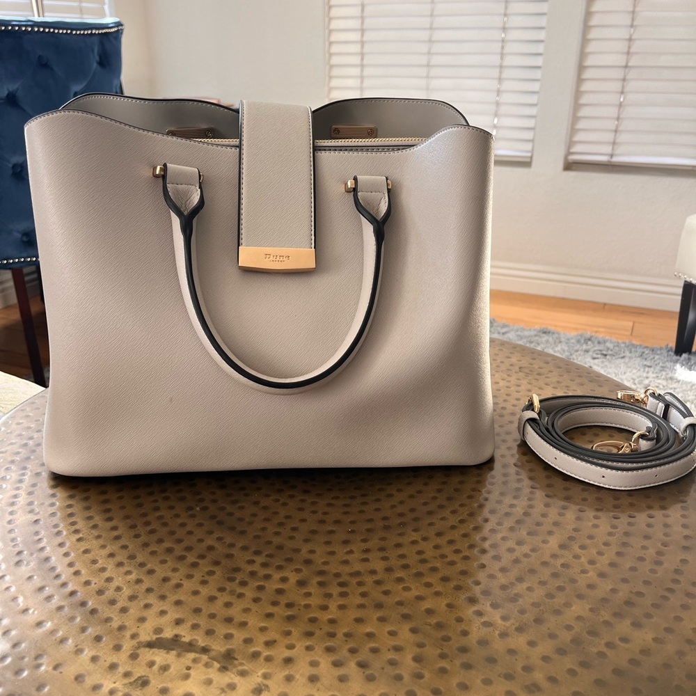 Gray/ Stone Handbag